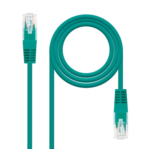 NANOCABLE - Latiguillo Cat.6 UTP 25cm Verde (Ref.10.20.0400-L25-GR)