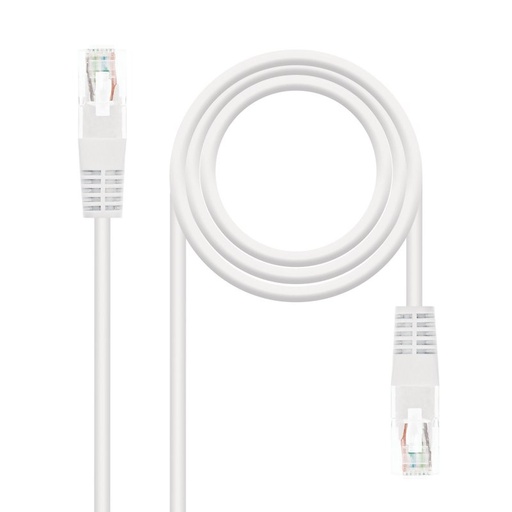 NANOCABLE - Latiguillo Cat.6 UTP 30cm Blanco (Ref.10.20.0400-L30-W)