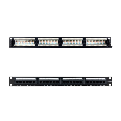 NANOCABLE - Panel Parcheo 24P CAT.6A UTP 19"1U Dual (Ref.10.21.4124)