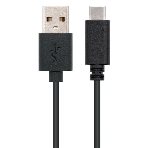 NANOCABLE - USB 2.0, 2m cable USB USB C 2 x USB A Negro (Ref.10.01.2102)