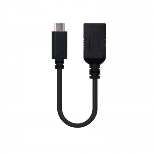 NANOCABLE - USB 3.1, 0.15m cable USB 0,15 m USB 3.2 Gen 2 (3.1 Gen 2) USB A USB C Negro (Ref.10.01.4201)