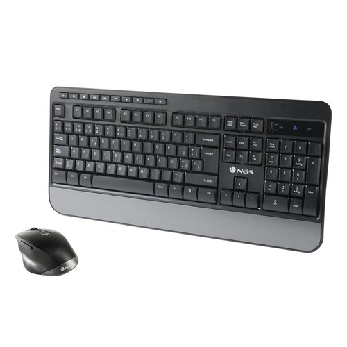 NGS - SET TECLADO Y RATON SPELL MULTIMODE INALAMBRICO RECEPTOR USB 2,4 GHZ COLOR NEGRO (Ref.SPELLKIT)