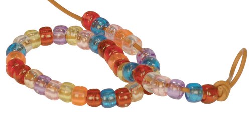 NIEFENVER - ABALORIOS PLASTICO 300 UNIDADES COLORES TRANSPARENTES ARCOIRIS (Ref.0900189)