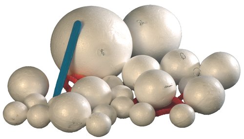 NIEFENVER - BOLAS POLIESPAN 5 cm + ganchos.BOLSA de 20 (Ref.0900204)