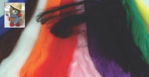 NIEFENVER - MADEJA FANTASIA PAQUETE de 10 UNIDADES (Azul, Marron, Blanco, Naranja, Rojo, Rosa, Violeta, Negro, Verde y Amarillo) (Ref.0800124)