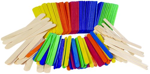 NIEFENVER - PALILLOS PLANO COLORES SURTIDOS 100 UD (114x10x2.2mm) (Ref.0700101)