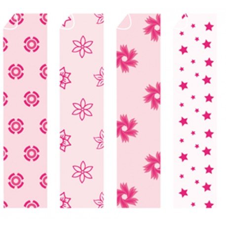 NIEFENVER - SCRAPBOOKING CARTULINA IMPRESA 24x32 cm 180gr. ROSA-1 (4 mod.) BLISTER de 8 (Ref.1400136)