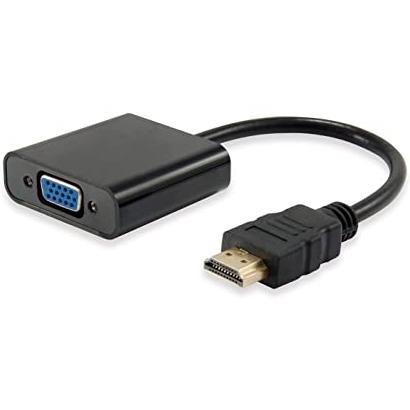 NILOX - CABLE ADAPTADOR HDMI MACHO A VGA HEMBRA CON AUDIO JACK 3.5" NEGRO (Ref.NXADAP01)