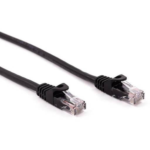 NILOX - CABLE RED LATIGUILLO RJ45 CAT.6 UTP NEGRO, 1.0 M (Ref.NXCRJ4501)