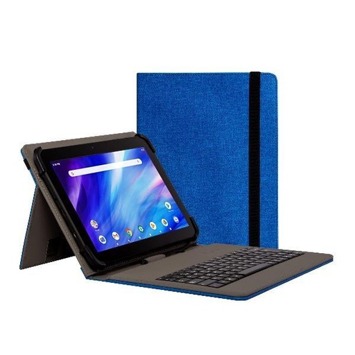 NILOX - FUNDA TABLET 9,7" A 10´5" CON TECLADO USB AZUL (Ref.NXFU003)
