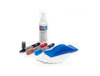NOBO - KIT PIZARRA BLANCA INICIO (3 MARCADORES, BORRADOR, RECARGA DEL BORRADOR y SPRAY 125 ml) (Ref.34438861)