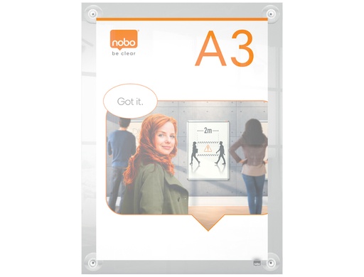 NOBO - Premium Plus A3 pizarrón blanco 420 x 297 mm Acrílico (Ref.1915599)