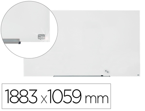 NOBO - PIZARRA BLANCA IMPRESSION PRO CRISTAL 85" MAGNETICA 1883X1059 MM (Ref.1905178)