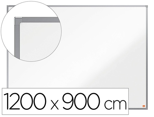 NOBO - PIZARRA BLANCA MAGNETICA ESSENCE VITRIFICADA MARCO ALUMINIO 120x90 cm (Ref.1915453)