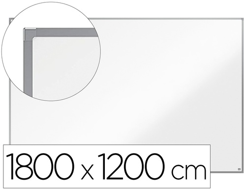 NOBO - PIZARRA BLANCA MAGNETICA ESSENCE VITRIFICADA MARCO ALUMINIO 180x120 cm (Ref.1915447)