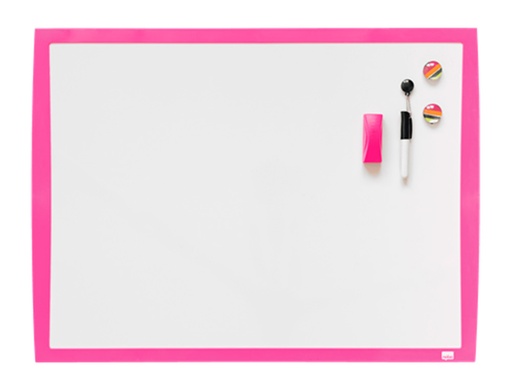NOBO - PIZARRA BLANCA MAGNETICA MARCO FUCSIA 430X585 MM (Ref.2104177)