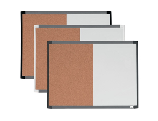 NOBO - PIZARRA DOBLE USO REXEL (BLANCA MAGNETICA + CORCHO) 58,5x43 cm COLORES SURTIDOS (Ref.1903784)