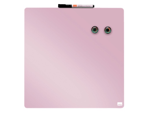 NOBO - PIZARRA MAGNETICA PARA EL HOGAR COLOR ROSA 360X360 MM (Ref.1915623)