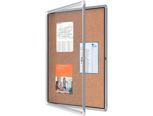 NOBO - VITRINA DE ANUNCIOS PREMIUM PLUS CORCHO 9 X DIN A4 1000X752X37 MM (Ref.1902564)