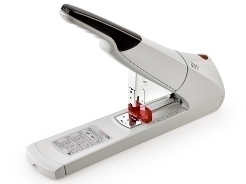 NOVUS - GRAPADORA DE GRUESOS B56 ERGONÓMICA GRAN CAPACIDAD DE GRAPADO GRIS CLARO (Ref.023-0059)