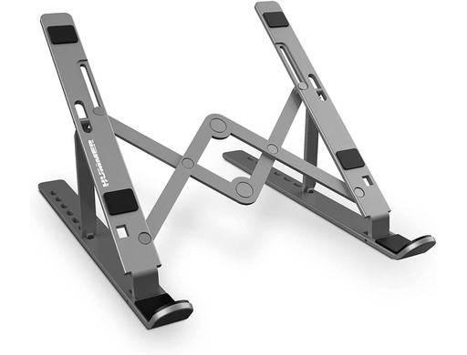 NOX - AXYS 43,2 cm (17") Soporte para ordenador portátil Aluminio, Negro (Ref.NXHUMMERASTAND)