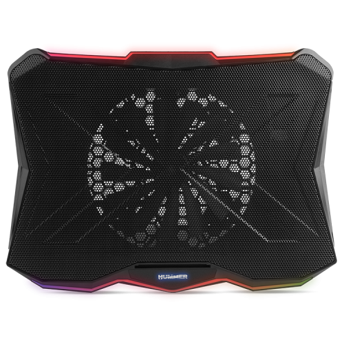 NOX - BASE REFRIGERACION PORTATIL HUMMER PRO STAND RGB. 9-17.3". 2XUSB 2.0 (Ref.NXHUMMERPROSTAND)