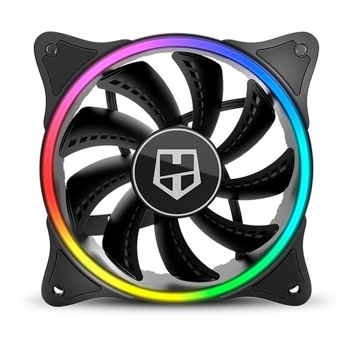 NOX - ventilador de PC Carcasa del ordenador Enfriador 12 cm Negro (Ref.NXHUMMERXFAN)