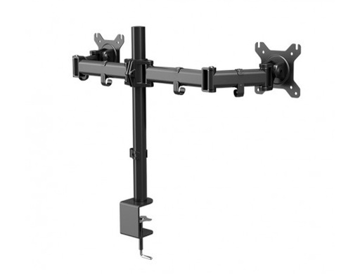 NOX - SOPORTE PARA MONITOR LITE STAND 13"/17" DUAL VESA ALTURA MAXIMA 600 MM HASTA 8 KG COLOR NEGRO (Ref.NXLITEDSTAND)
