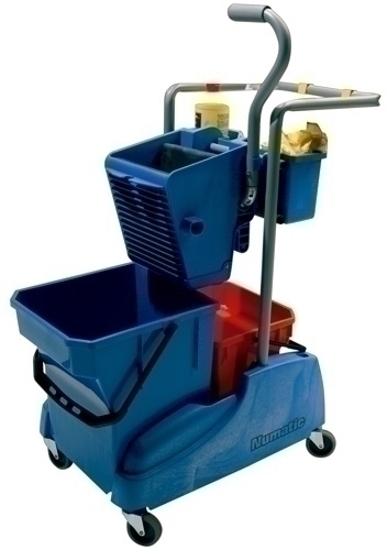 NUMATIC - CARRO DE LIMPIEZA TM-2815 DESAGUE TRASERO con CESTA 40 LITROS (Ref.E02025)