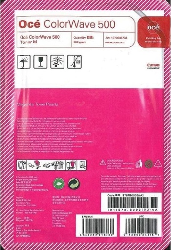 OCE - Tóner Magenta 500 Gramo para ColorWave 500 (Ref.1070038733)