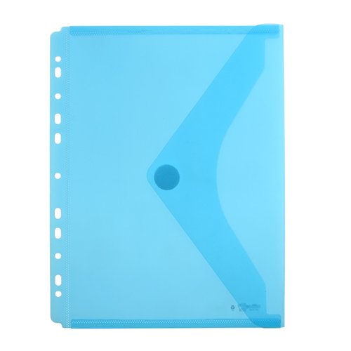 OFFICE BOX - DOSSIER SOBRE PP VELCRO A4 MULTITALADRO AZUL (Ref.35326)