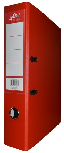 OLEF - ARCHIVADOR palanca PLASTIF.COLOR Fº 75mm ROJO (Ref.OL2071R)