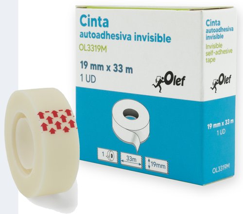 OLEF - CINTA ADHESIVA INVISIBLE 33x19 (Ref.OL3319M)