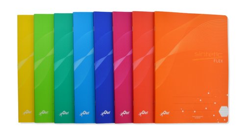 OLEF - LIBRETA tapa PP A5+ 48h PAUTA 3,5 90g C/MARGEN COL.SUR.(8) (Ref.LPA59035)