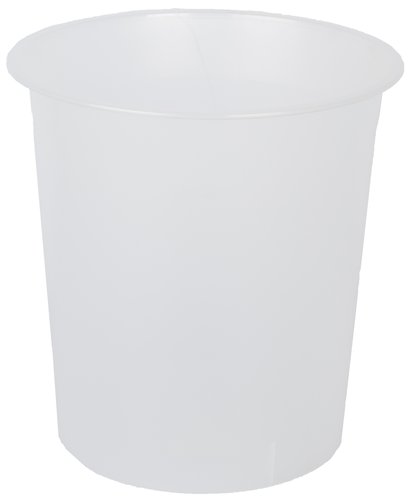 OLEF - PAPELERA PLASTICO CERRADA 16 LITROS TRASLUCIDO CRISTAL (Ref.PTRCR/2001 CS TL)