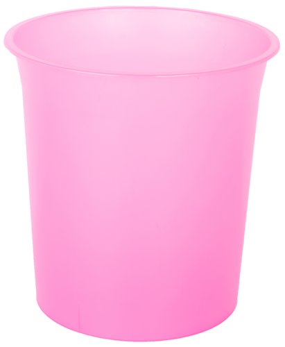 OLEF - PAPELERA PLASTICO CERRADA 16 LITROS TRASLUCIDO FUCSIA (Ref.PTRFUC/2001 FC TL)