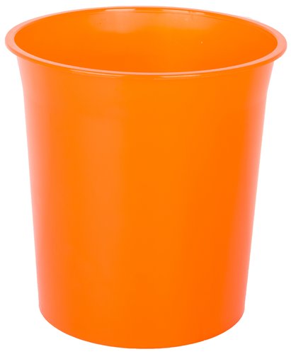 OLEF - PAPELERA PLASTICO CERRADA 16 LITROS TRASLUCIDO NARANJA (Ref.PTRNA/2001 NA TL)