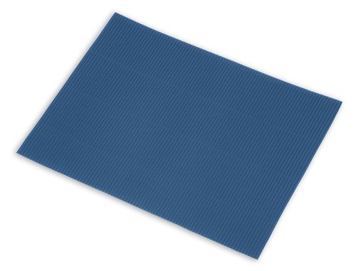 ONDULACOLOR - CARTON ONDULADO 328g HOJA 50x65 cm AZUL FUERTE PAQUETE de 5 (Ref.5824)