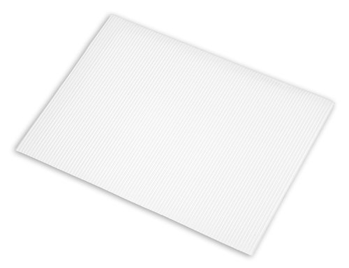 ONDULACOLOR - CARTON ONDULADO 328g HOJA 50x65 cm BLANCO PAQUETE de 5 (Ref.5914)