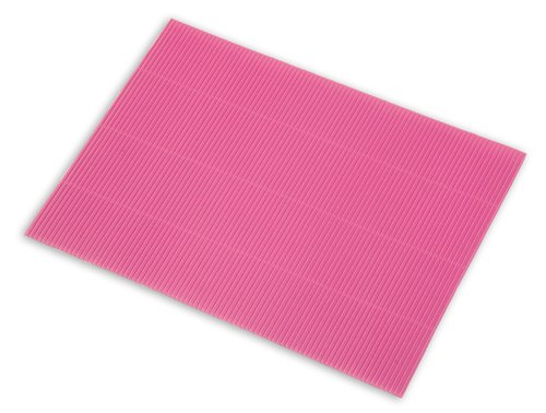ONDULACOLOR - CARTON ONDULADO 328g HOJA 50x65 cm FUCSIA PAQUETE de 5 (Ref.5827)