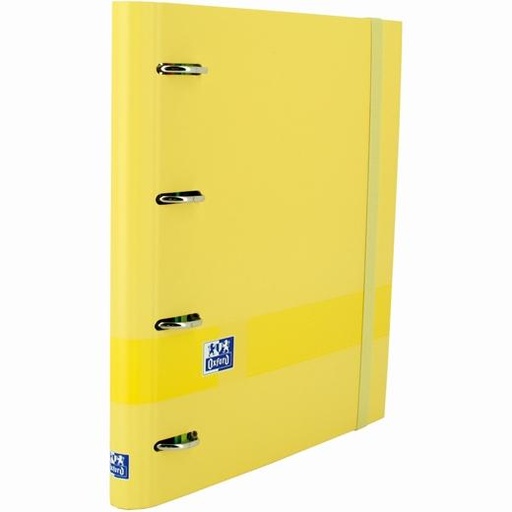 OXFORD - & YOU CARPETA 4 ANILLAS 35MM EUROPEANBINDER A4+ T/EXTRADURA C/RECAMBIO 5X5 BANANA (Ref.400158660)