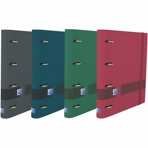 OXFORD - & YOU CARPETA 4 ANILLAS 35MM EUROPEANBINDER A4+ T/EXTRADURA C/RECAMBIO 5X5 C/SURTIDOS NEUTROS (Ref.400158870)