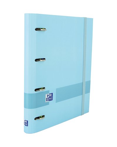 OXFORD - & YOU CARPETA 4 ANILLAS 35MM EUROPEANBINDER A4+ T/EXTRADURA C/RECAMBIO 5X5 PERIWINKLE BLUE (Ref.400158627)