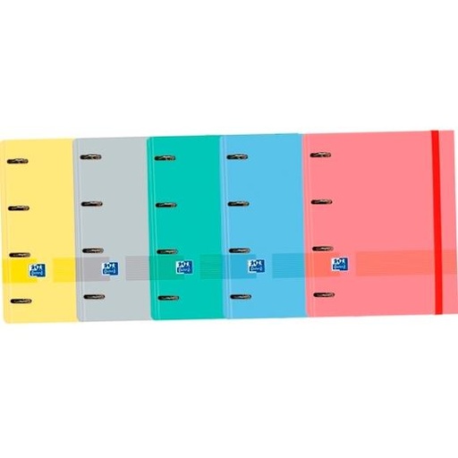 OXFORD - & YOU CARPETA 4 ANILLAS EUROPEANBINDER C/ PIZARRA EXTRAÍBLE C/ RECAMBIO 100H 5X5 A4+ SURTIDOS (Ref.400149415)
