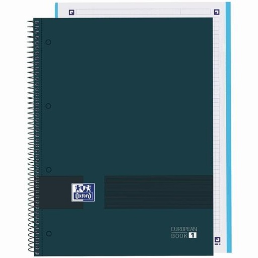 OXFORD - & YOU CUADERNO EUROPEANBOOK WRITE&ERASE A4+ 80H 5X5 T/EXTRADURAS AZUL PETRÓLEO (Ref.400158918)