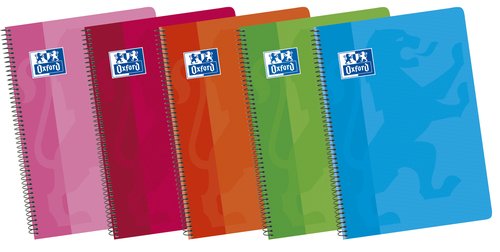 OXFORD - BLOCK SCHOOL tapa BLANDA Fº 80h LISO 90g SURTIDO (5 col.) (Ref.100430175)