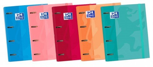 OXFORD - CARPETA 4 ANILLAS CLASSIC EUROPEANBINDER C/ RECAMBIO 100H 1 LÍNEA A4+ SURTIDOS (Ref.400078749)