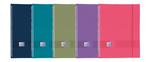 OXFORD - CARPETA DE FUNDAS ESPIRAL LIVE & GO TP A4 C/GOMA 20 FUNDAS - SURTIDO VIVOS (Ref.400146211)