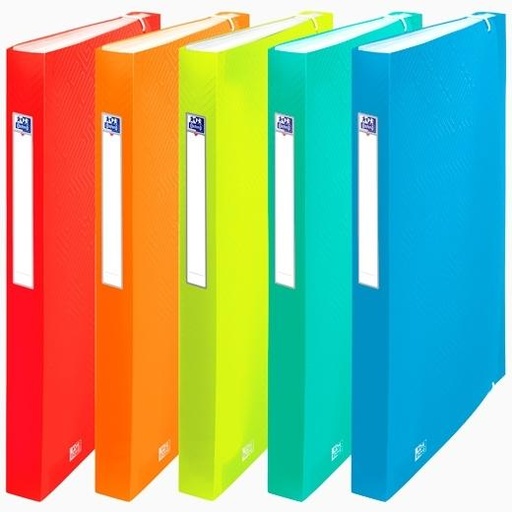 OXFORD - CLASIFICADOR ACORDEON /ELBA URBAN PP TRANSLUCIDO A4+ 8 DPTOS.GOMAS SURTIDO (5 colores) (Ref.400147019)