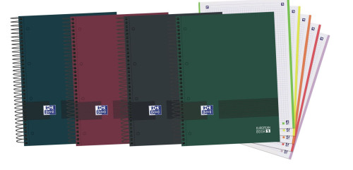 OXFORD - CUADERNO & YOU EUROPEANBOOK 5 MULTI A4+ T.EXTRADURA 120H 5X5 COLORES SURTIDO NEUTROS (Ref.400159032)